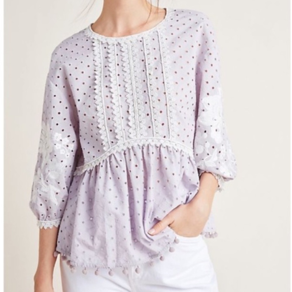 NEW Anthropologie Pankaj & Nidhi Blouse Z39-9